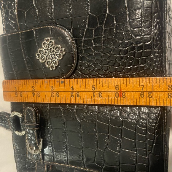 Unbranded Vegan Leather Purse Crocodile Print W Perfect Pockets &Built In Wallet - Picture 13 of 16